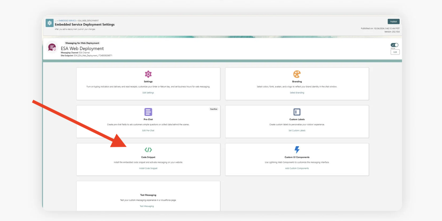 Embed Salesforce Agentforce in RELAYTO