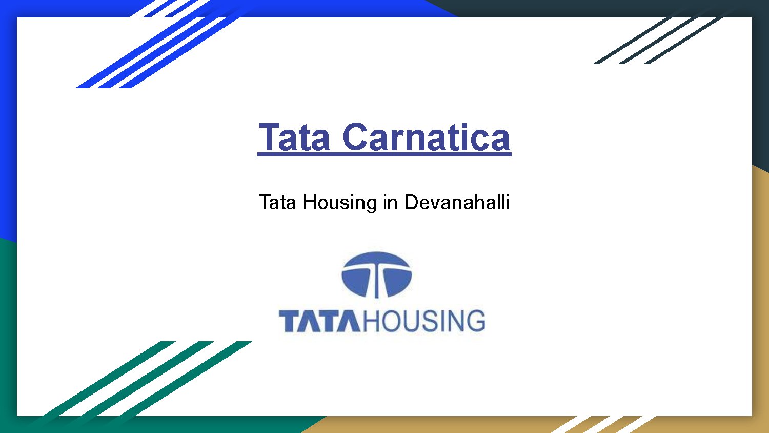 TATA Housing Development Company Limited - YouTube