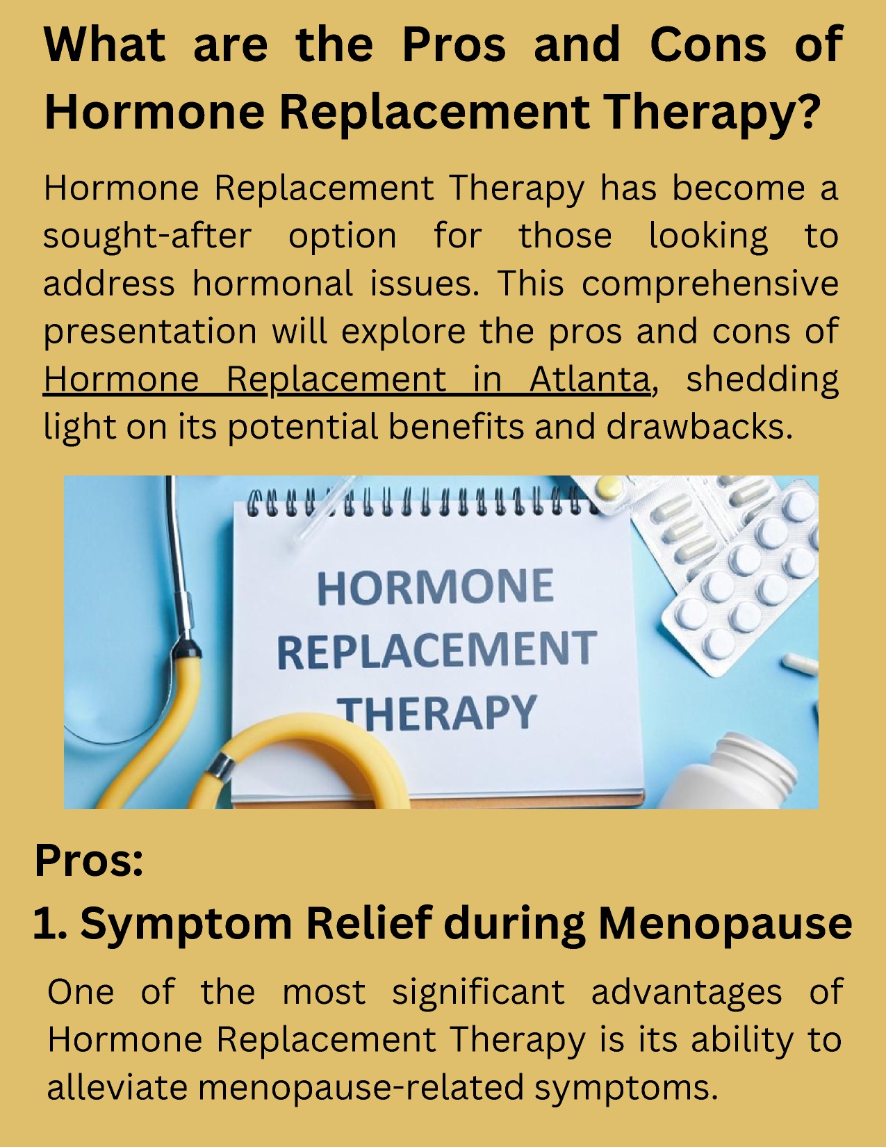 What Are The Pros And Cons Of Hormone Replacement Therapy?