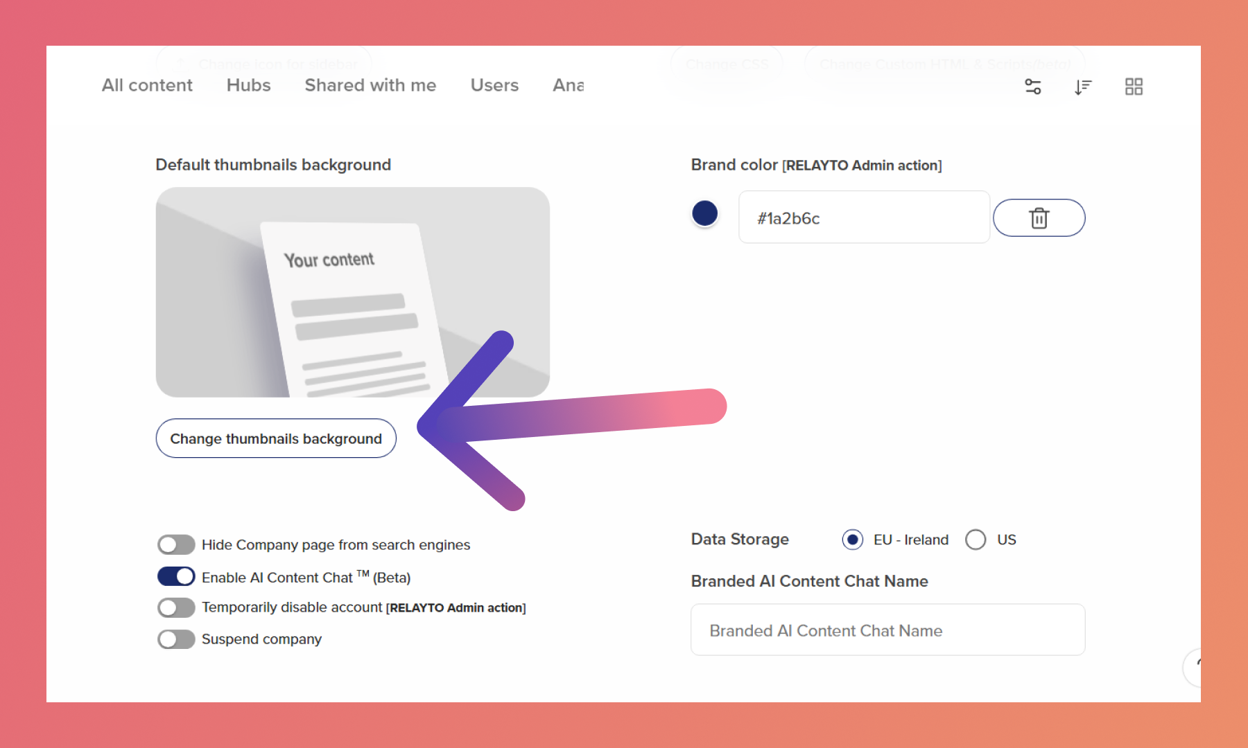 Personalize Experience's Thumbnails