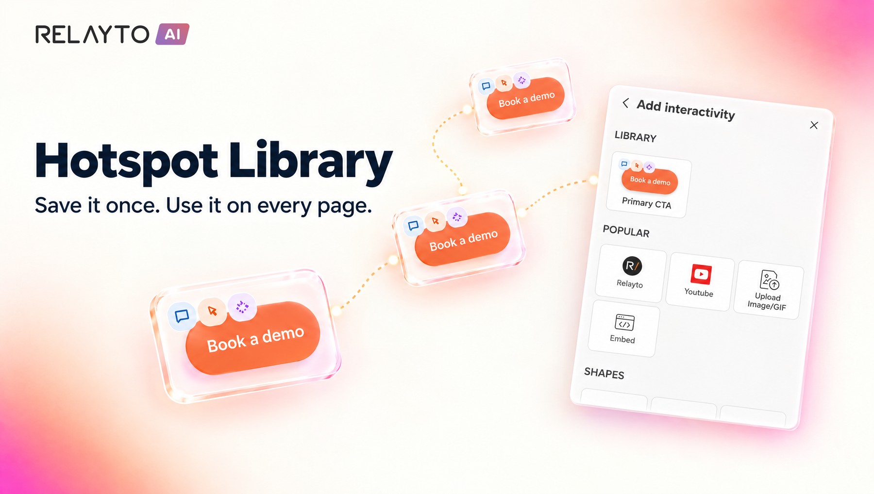 Hotspot Library: save it once, use it on every page