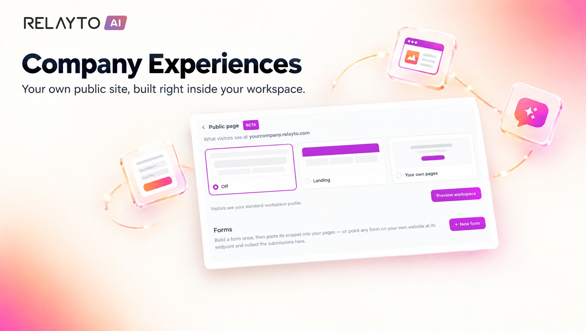 Company Experiences β Your Own Public Site