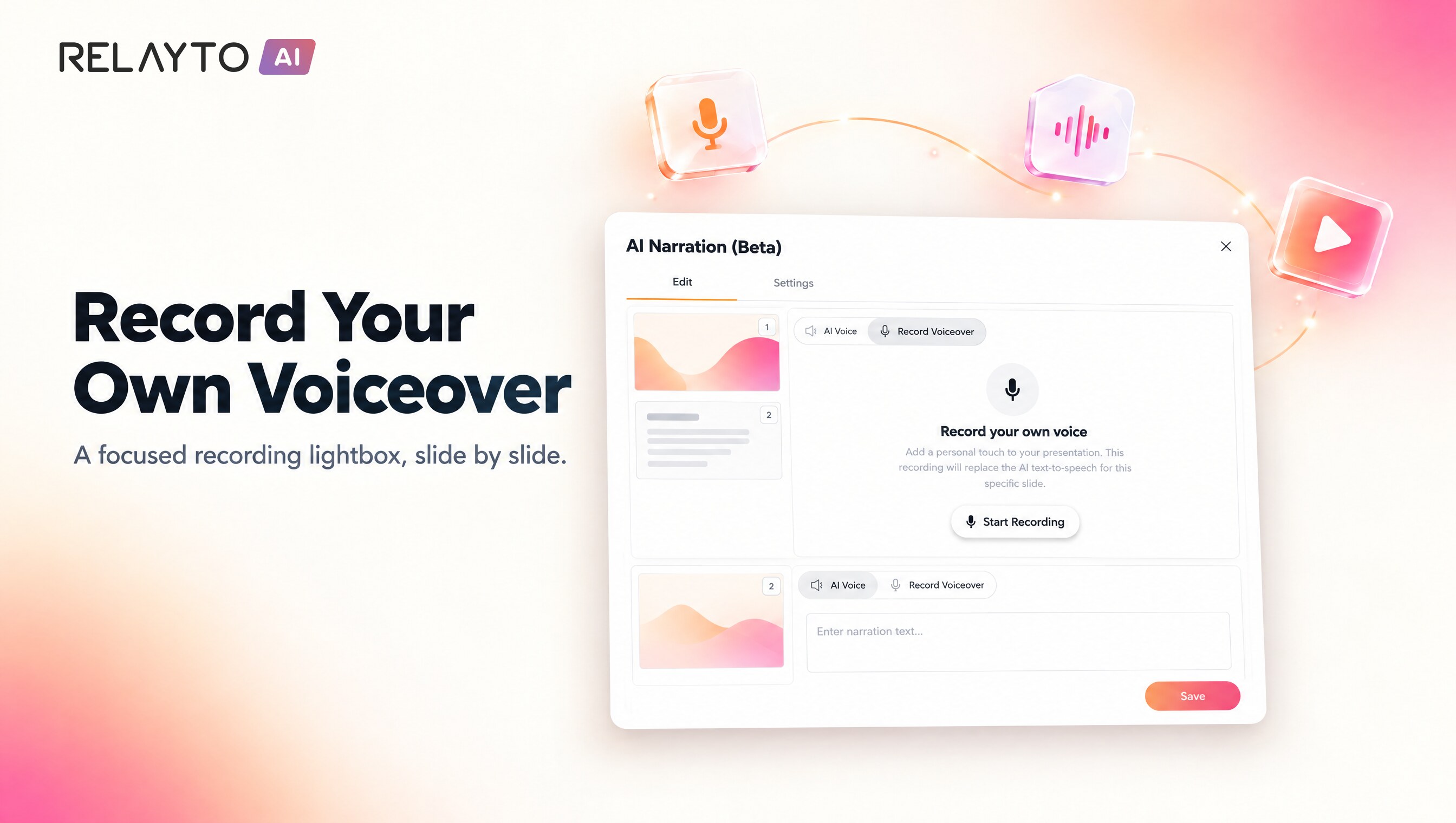Voiceover Narration – A Cinematic Recording Lightbox